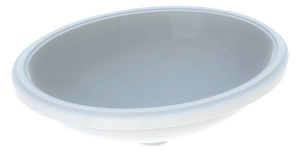 Geberit VariForm Unterbauwaschtisch ohne Überlauf oval, Breite 56cm, weiß 500755012