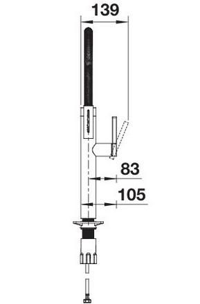 Blanco Culina-S II AC Sensor Küchenarmatur, PVD Steel