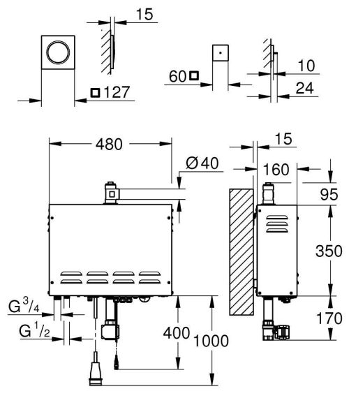 Grohe F-digital Deluxe Dampfgenerator