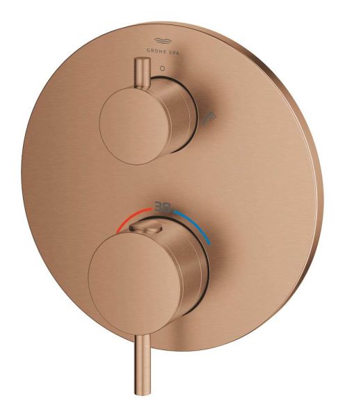 Grohe Atrio Thermostat-Wannenbatterie mit integrierter 2-Wege-Umstellung