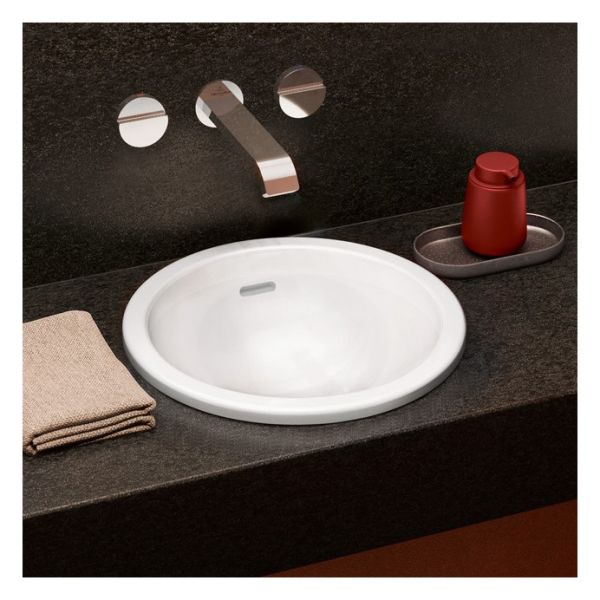 Villeroy&Boch Loop&Friends Einbauwaschbecken rund, Ø45cm, weiß, 4A600001