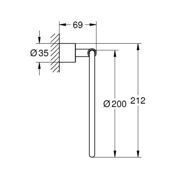 Grohe Atrio Handtuchring