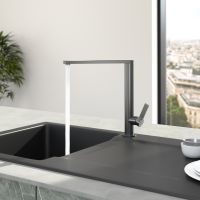 Villeroy&Boch Finera Küchenarmatur aus Edelstahl, anthracite 92700005