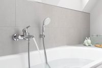 Vorschau: Grohe Eurosmart Einhand-Wannenbatterie mit Brausegarnitur Tempesta 110, chrom