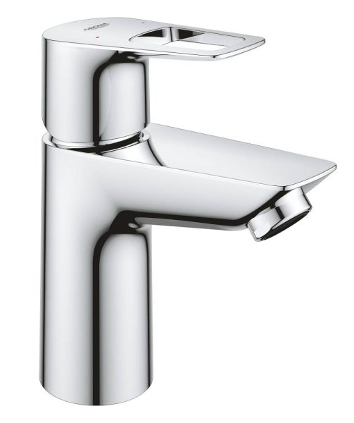 Grohe BauLoop Waschtischarmatur S-Size mit Push-Open Ablaufgarnitur, LowFlow 3,5 l/min, chrom 23879001 