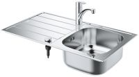 Vorschau: Grohe Eurosmart Set aus Spüle und Küchenarmatur, edelstahl 31565SD1 1