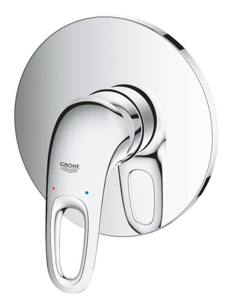 Grohe Eurostyle Einhand-Brausebatterie, offener Hebelgriff, chrom