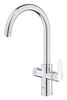 Vorschau: Grohe Blue Pure BauCurve Einzelarmatur, schwenkbarer C-Auslauf mit Filterfunktion, chrom