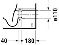 Vorschau: Duravit Darling New Stand-WC für Kombination, Tiefspüler, HygieneGlaze, weiß