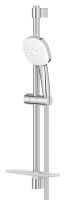 Vorschau: Grohe Tempesta Cube 110 Brausestangenset 60cm mit Ablage, 3 Strahlarten, 7,4 l/min, chrom