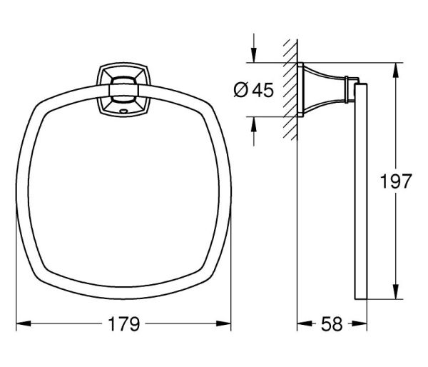 Grohe Grandera Handtuchring