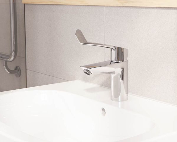 Grohe Eurosmart Wasserhahn S-Size, langer Hebelgriff, chrom