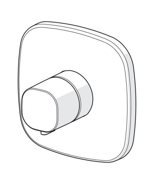 Hansa Hansaliving Thermostat-Batterie soft-edge für Blue-Box, chrom