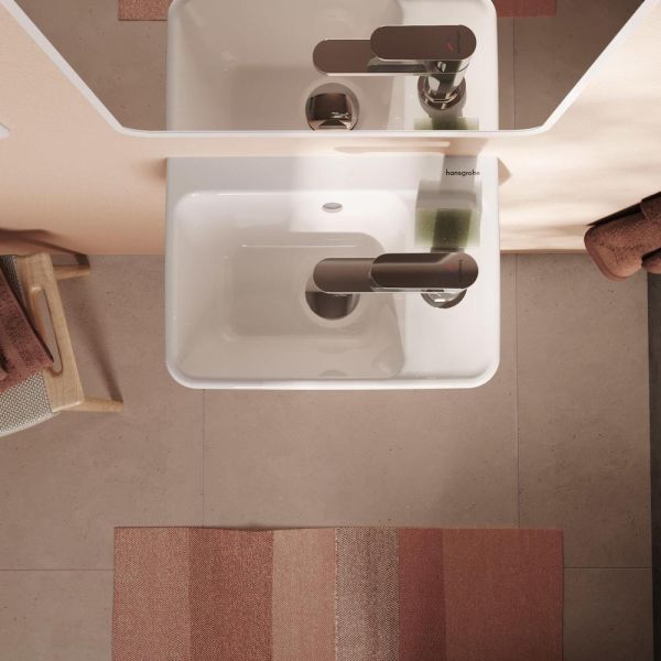 Hansgrohe Xanuia Q Handwaschbecken 360/250 mit Hahnloch und Überlauf 