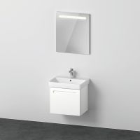 Duravit No.1 Badmöbel-Set 60cm mit Waschtisch, Spiegel, 1 Auszug und Innenschublade N10164018180000