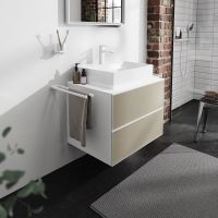 Vorschau: Hansgrohe Xevolos E Konsole 78cm für Aufsatzwaschtisch mittig 50cm und 60cm