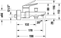 Vorschau: Duravit Wave Wannenarmatur Aufputz rund, chrom