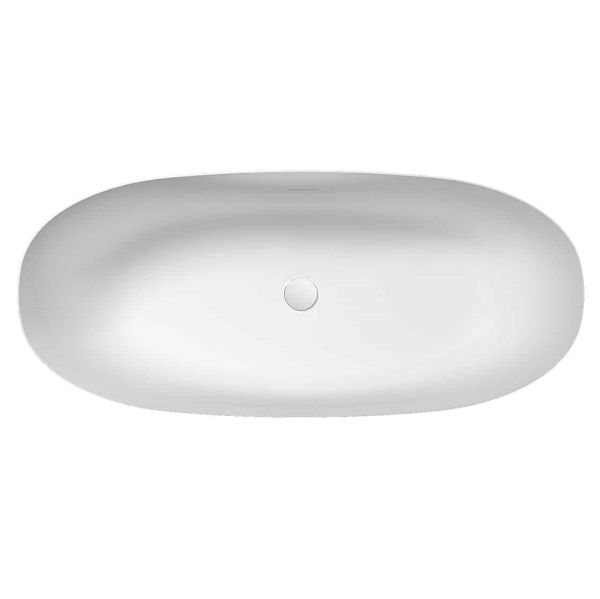 Repabad Milano freistehende Badewanne 180x80cm, weiß matt