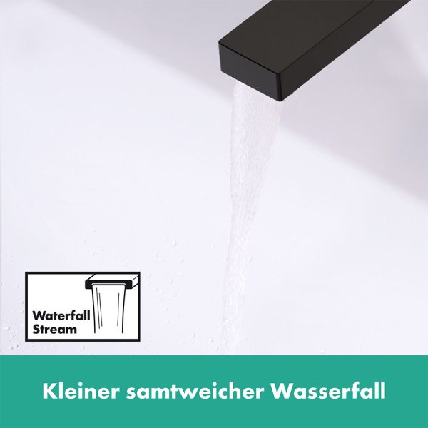 Hansgrohe Tecturis E 3-Loch Einhebel-Wannenrandmischer mit sBox, schwarz matt