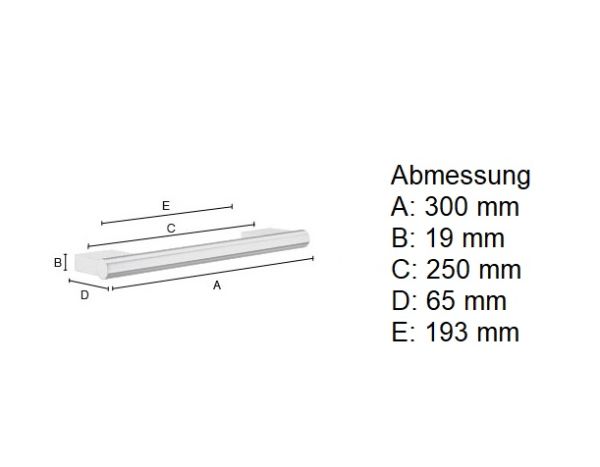 Smedbo Air Wannengriff 30cm, chrom