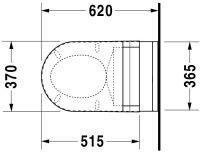 Vorschau: Duravit Starck 3 Wand-WC 62x36,5cm, oval, WonderGliss, Durafix, weiß