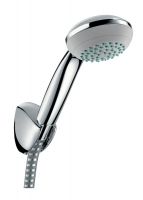 Hansgrohe Crometta 85 Mono Handbrause/ Porter'C Brausehalter Set 1,25m, chrom