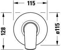 Vorschau: Duravit No.1 Einhebel Brausemischer Unterputz, chrom