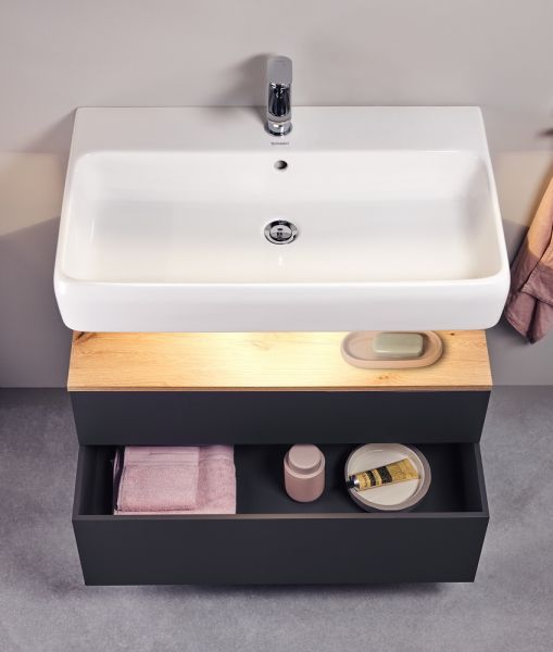 Duravit Wave Einhebel-Waschtischarmatur M mit Zugstangen-Ablaufgarnitur, chrom WA1020001010