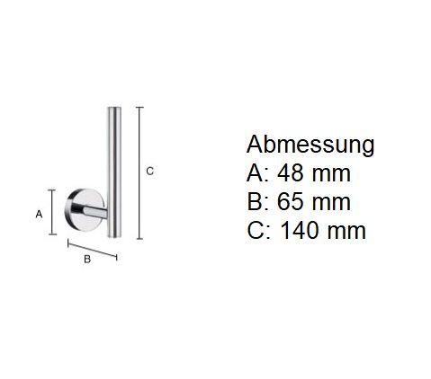 Smedbo Home Reservepapierhalter, chrom matt