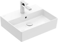 Vorschau: Villeroy&Boch Memento 2.0 Waschtisch 50x42cm, 1 Hahnloch mit überlauf weiß 4A225001