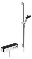 Hansgrohe Pulsify Select S Brausesystem 105 3jet Relaxation mit Brausethermostat, 90cm, chrom 24270000