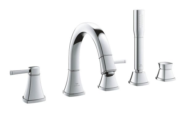 Grohe Grandera 5-Loch-Wannenkombination mit Stick Handbrause, chrom 29415000