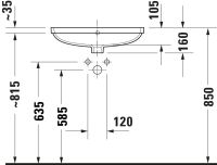 Vorschau: Duravit Duravit No.1 Unterbauwaschtisch rechteckig 55x40cm, mit Überlauf, ohne Hahnloch, weiß 03955500282