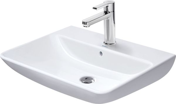 Duravit ME by Starck Waschtisch rechteckig 65x49cm, mit Hahnloch und Überlauf, weiß 2335650000