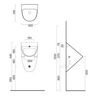 Vorschau: Catalano Comfort Urinal, spülrandlos