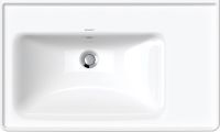 Vorschau: Duravit D-Neo Waschtisch rechteckig 80x48cm, mit Überlauf, Becken links, WonderGliss, weiß 23698000601