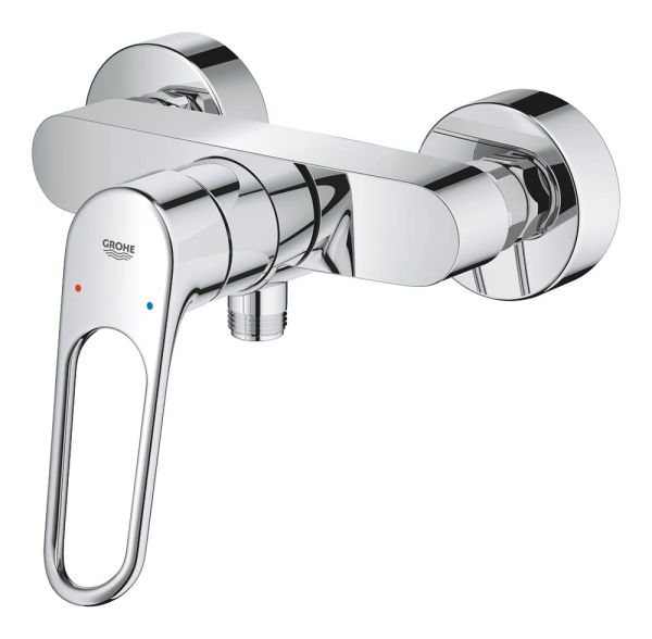 Grohe Eurosmart Einhand-Brausebatterie, offener Hebelgriff, chrom