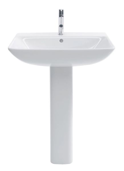 Duravit ME by Starck Waschtisch rechteckig 65x49cm, mit Hahnloch und Überlauf, weiß 2335650000