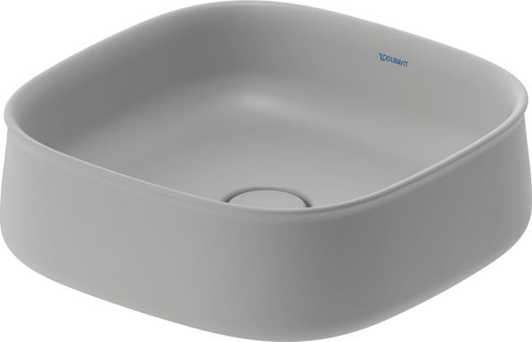 Duravit Zencha Aufsatzbecken 42x42cm grau matt 2373426779