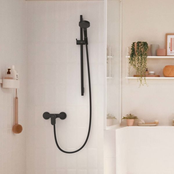 Hansgrohe Rebris S Einhebel-Duscharmatur Aufputz, schwarz matt 72640670