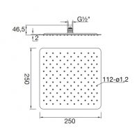 Vorschau: Steinberg Regenbrause ultraflach mit Easy Clean 250x250mm, chrom