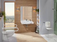 Vorschau: Villeroy&Boch ViCare Waschbecken mit 1 Hahnloch, barrierefrei, 80x55cm 4120800113