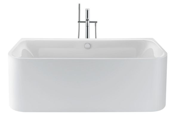 Duravit Happy D.2 Plus freistehende Badewanne rechteckig 180x80cm, weiß/graphit