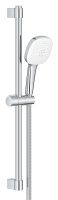 Grohe Tempesta Cube 110 Brausestangenset 60cm mit Metallbrauseschlauch 175cm, 2 Strahlarten, chrom 26904003 