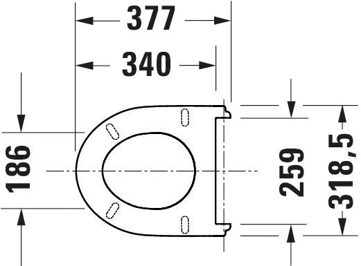 Duravit No.1 WC-Sitz mit Absenkautomatik, weiß