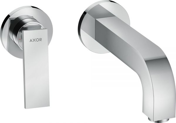 Axor Citterio Einhebel-Waschtischarmatur Unterputz mit Hebelgriff, Auslauf 220mm und Rosetten chrom 39121000 