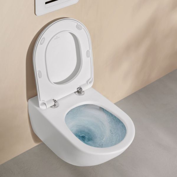 Villeroy&Boch Antao Wand-WC mit TwistFlush Tiefspüler spülrandlos CeramicPlus weiß matt 4674T0RW