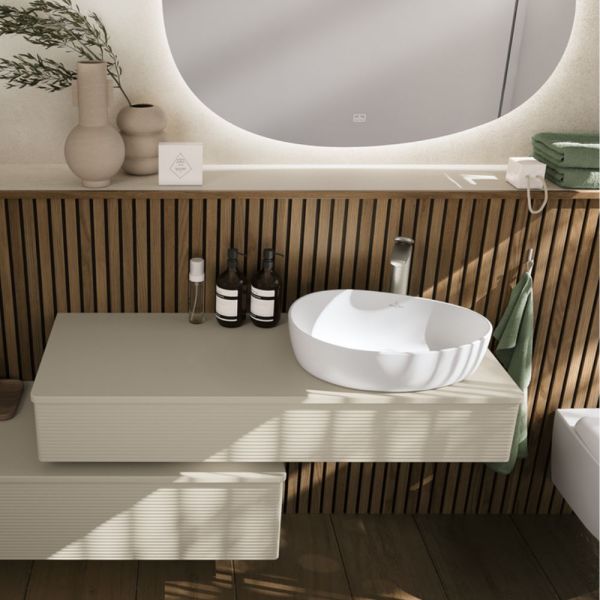 Villeroy&Boch Antao Aufsatzbecken 51x40 CeramicPlus weiß matt 4A7351RW