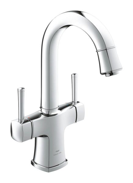 Grohe Grandera Zweigriff-Waschtischbatterie L-Size mit Ablaufgarnitur, chrom 20666000