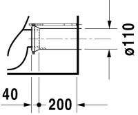 Vorschau: Duravit DuraStyle Stand-WC für Kombination, Tiefspüler 37x63cm, WonderGliss, weiß